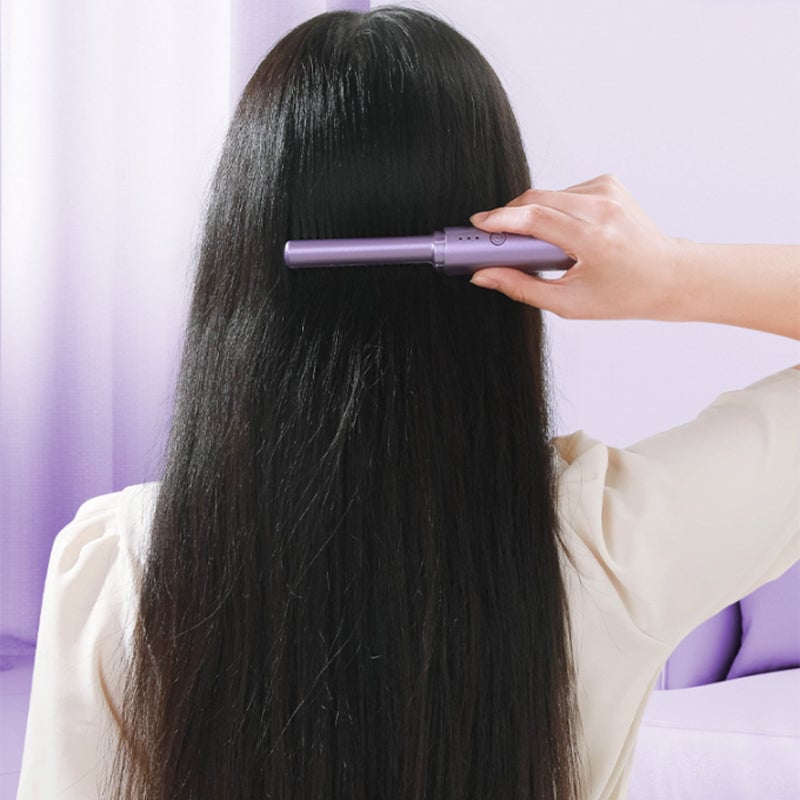 GlamGlide Rechargeable Hair Straightening Comb – Style Anytime, Anywhere - 60% OFF