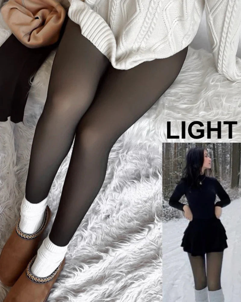 The SheerWarm Fleece Tights - Wear Dresses in Winter + 50% OFF