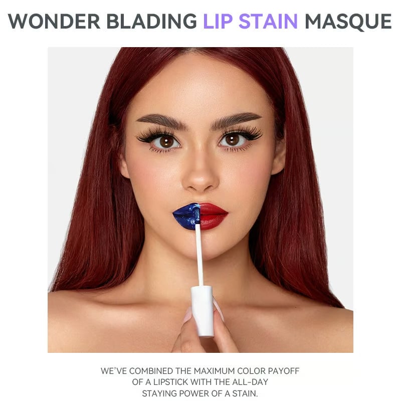 TintSmart Lip Stain Masque - 24-Hour Lip Color Natural Finish, Zero Touch-Ups - 1+1 FREE