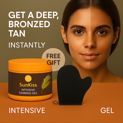 1 + 1 FREE - SunKiss – Fast-Absorbing Natural Tanning Gel +FREE GIFT