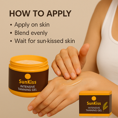 1 + 1 FREE - SunKiss – Fast-Absorbing Natural Tanning Gel +FREE GIFT