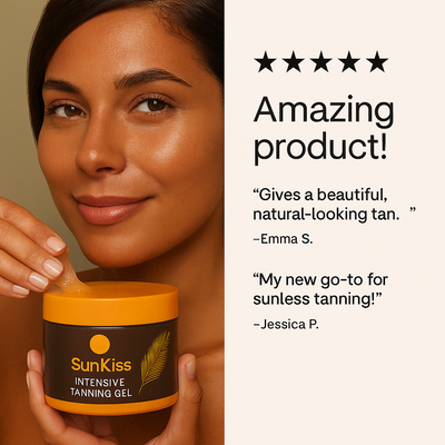 1 + 1 FREE - SunKiss – Fast-Absorbing Natural Tanning Gel +FREE GIFT