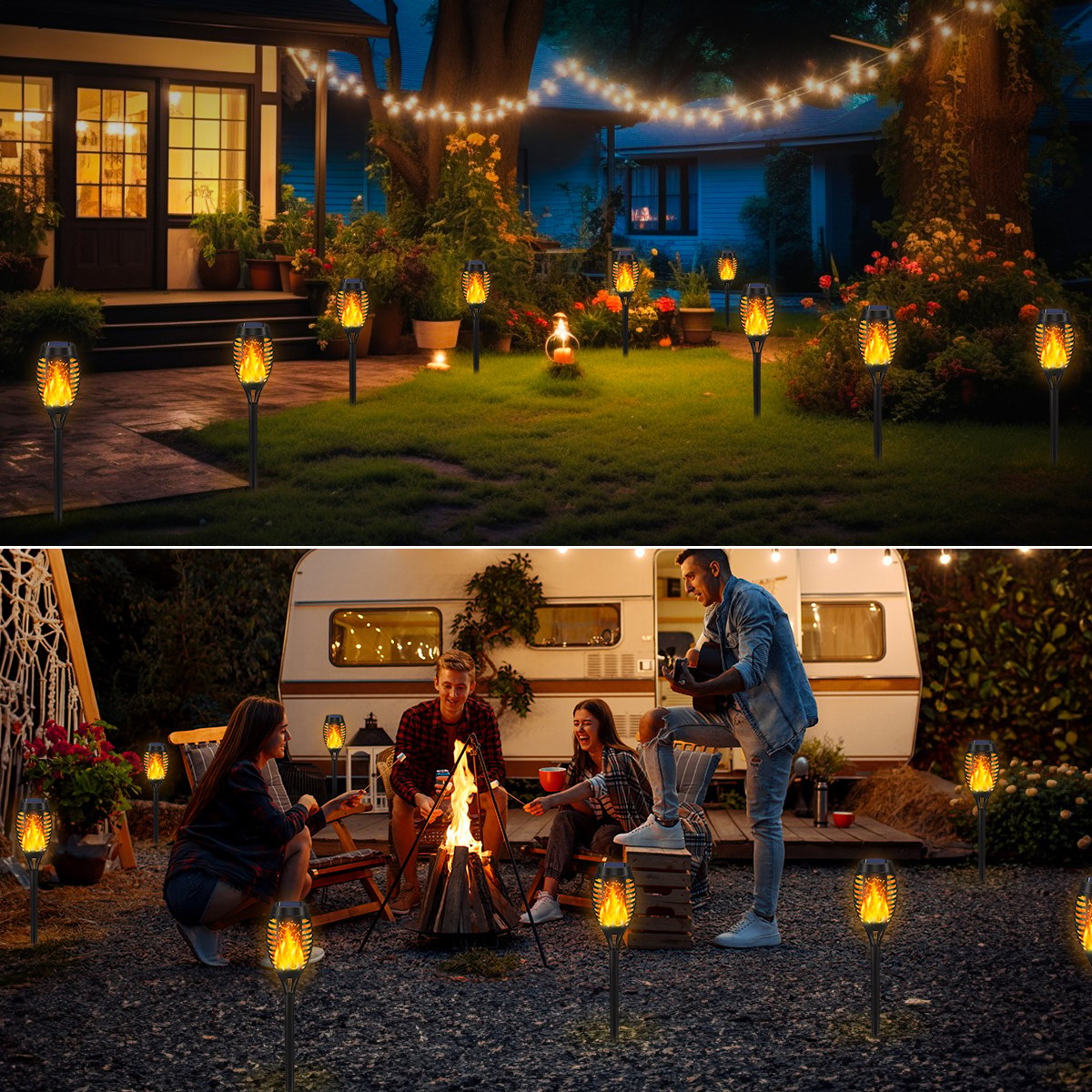 The SolarFlame Torches - The Magic of Fire, The Safety of Solar + 50% ...