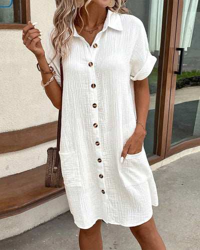 The Riviera Shirt Dress - Effortless Polish for Hot Days - 50% OFF