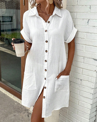 The Riviera Shirt Dress - Effortless Polish for Hot Days - 50% OFF