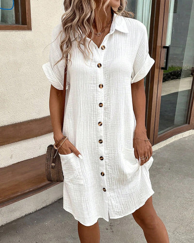 The Riviera Shirt Dress - Effortless Polish for Hot Days - 50% OFF