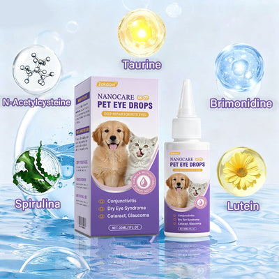 NanoCare Pet Eye Drops - Say "Hello, Healthy Eyes!" + 50% OFF