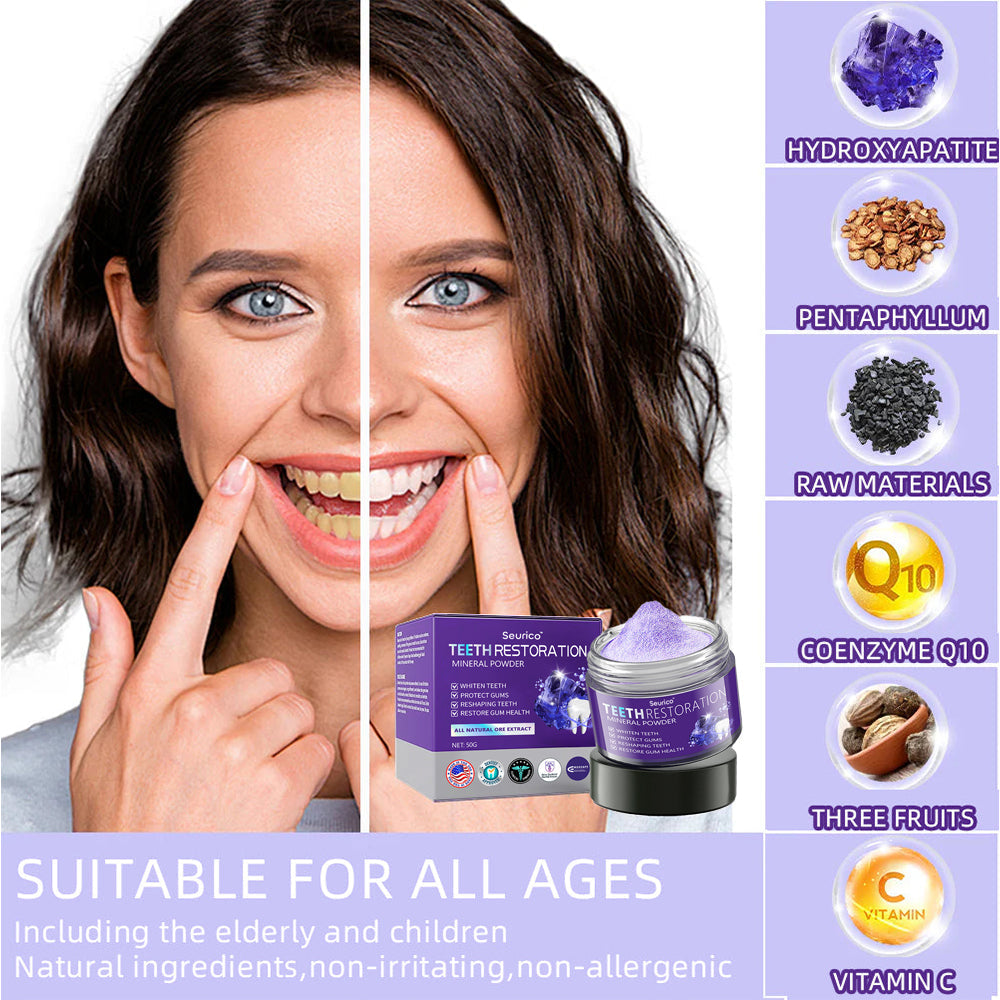 The BioShield Mineral Powder - Rebuild Your Enamel, End Sensitivity + 50% OFF
