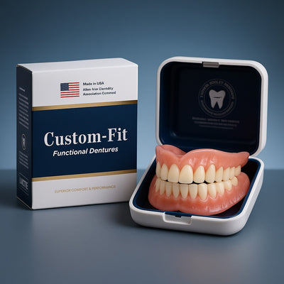 Comfort-Fit Flexible Dentures – Natural Look Easy Wear & Removal - 50% OFF