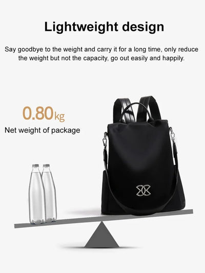 SecureStyle Anti-Theft Large Capacity Backpack – Multi-Way Wear with Hidden Zipper & Spacious Interior - 50% OFF