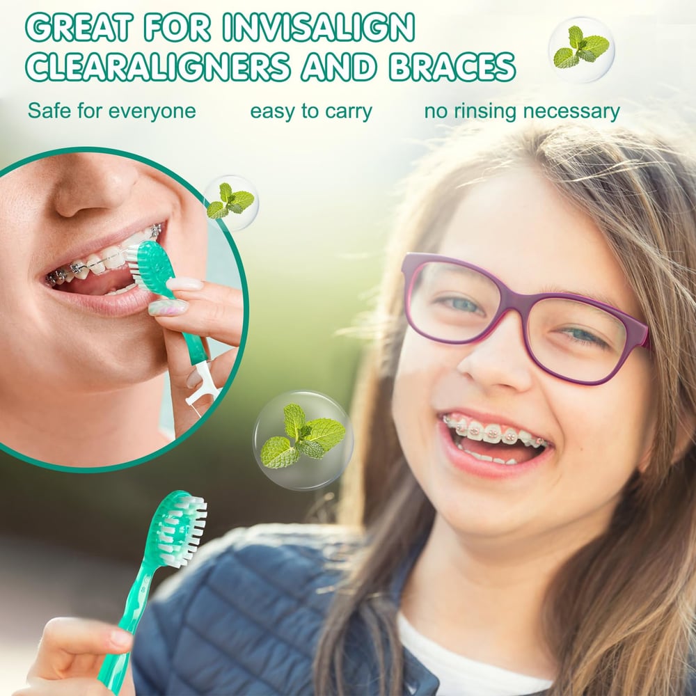 FreshMate 5-in-1 Disposable Toothbrush Set – Clean Teeth Anywhere, Anytime - 50% OFF