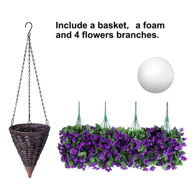 Lush-Bloom Hanging Basket - Effortless Outdoor Beauty + 50% OFF