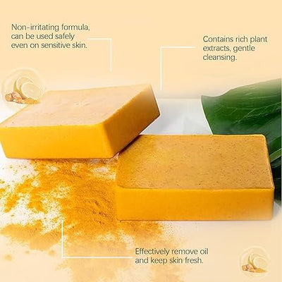 AuraBright Turmeric Soap - Your Luminous Skin Secret - 50% OFF