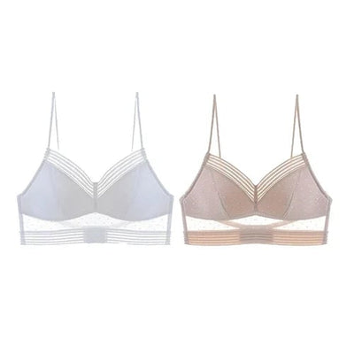 Low Back Wireless Lifting Lace Bra – Effortless Lift, Invisible Confidence - 1+1 Free