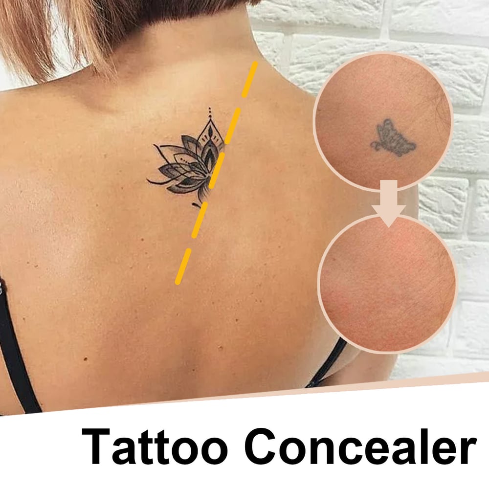 InkFade Veil Tattoo Concealer Makeup Cream - Full-Coverage, Waterproof, and Natural Finish - 50% OFF
