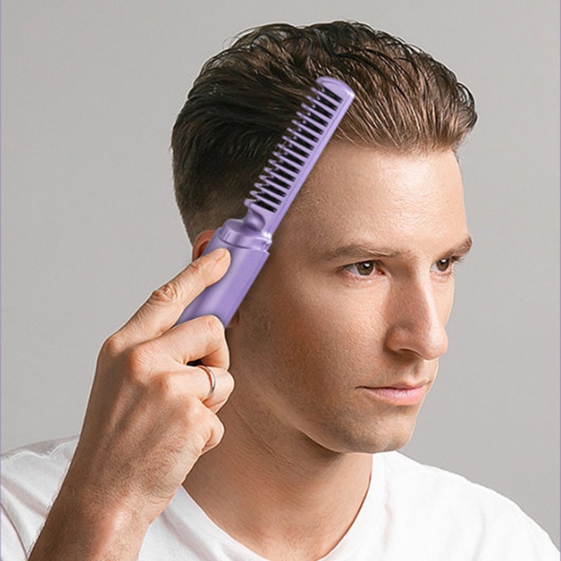 GlamGlide Rechargeable Hair Straightening Comb – Style Anytime, Anywhere - 60% OFF