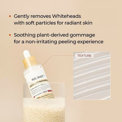 Peel Shot Glow Rice Ampoule Duo - Brightening, Exfoliating & Moisturizing Serum Set - 50% OFF