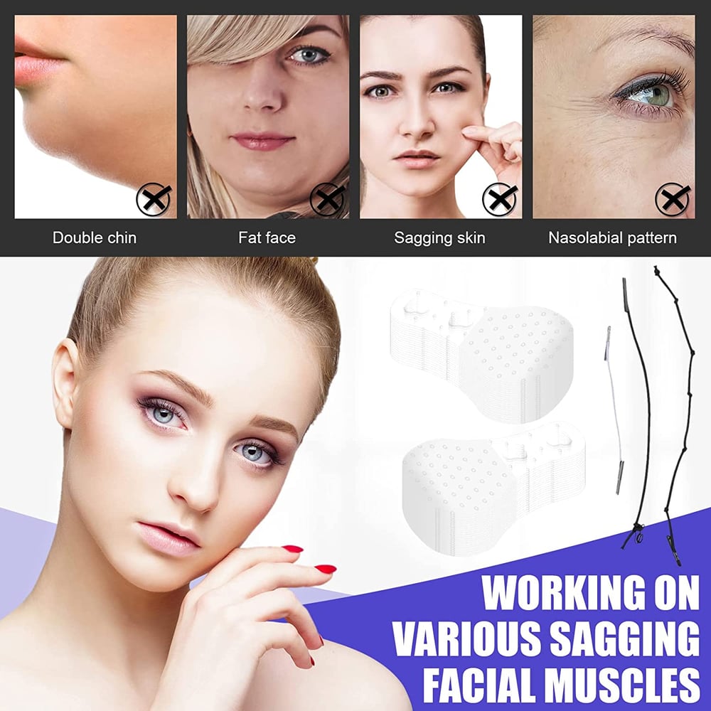 GlowLift Ultra Invisible Face Lift Stickers – Instant V-Shape Without Surgery - 50% OFF