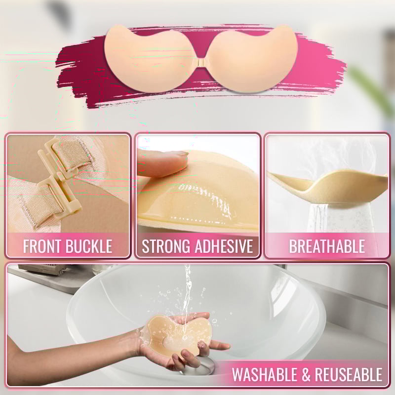 CurveLift Invisible Push-Up Bra – Seamless Support with Zero Straps - 1+1 FREE