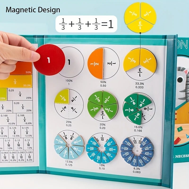 The BrainBlocks Math Kit - Build, Learn, and Master Fractions + 50% OFF