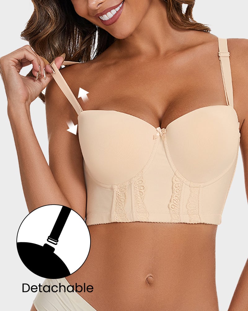 BackBare Low Back Strapless Bra Invisible Support for Backless Styles - Comfortable Shaping Without the Straps - 50% OFF