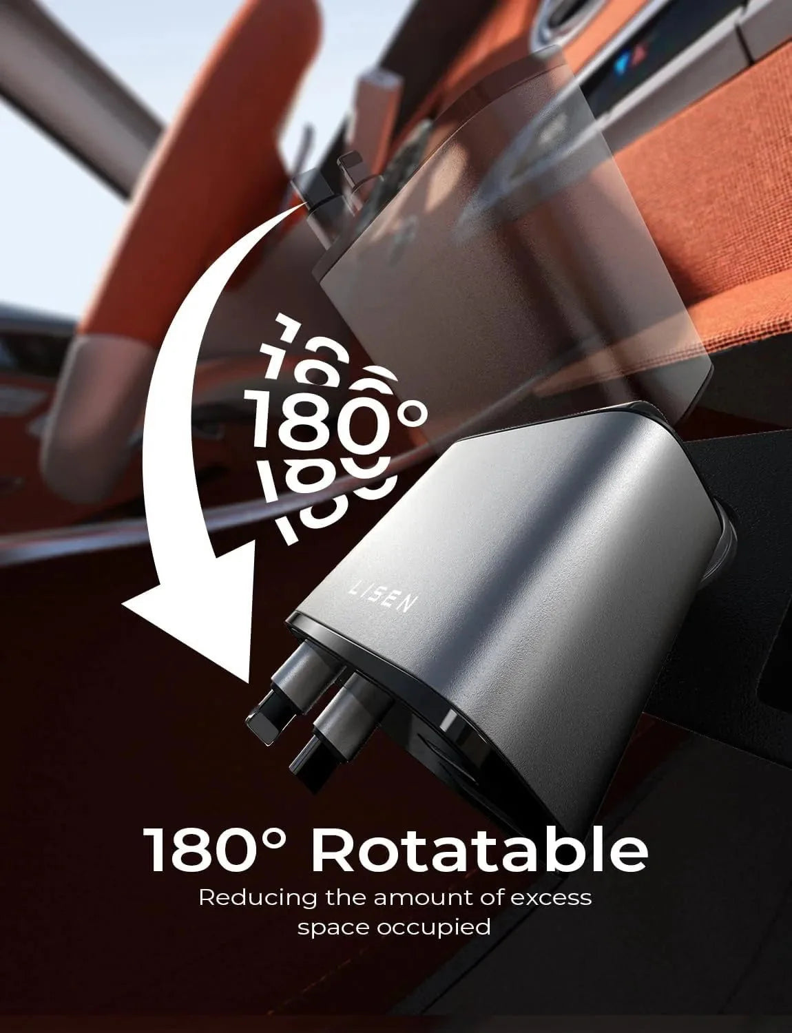 The ChargeReel 4-in-1 - A Clutter-Free Car, Always Charged + 50% OFF
