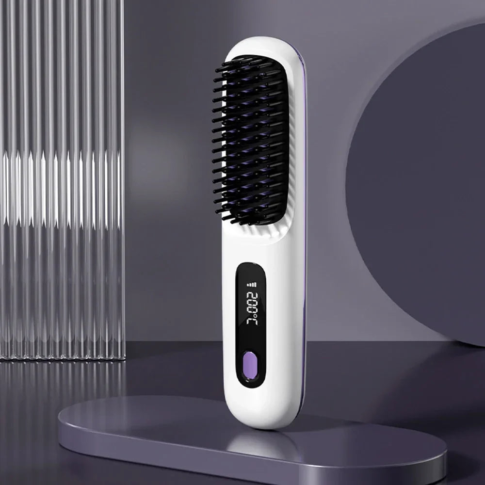 Cordless Hair Straightening Brush – Perfect Hair Anytime, Anywhere! - 60% OFF