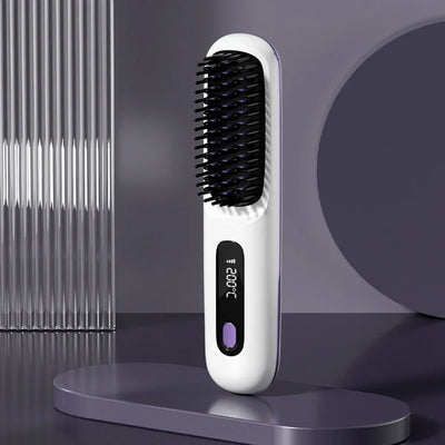 Cordless Hair Straightening Brush – Perfect Hair Anytime, Anywhere! - 60% OFF