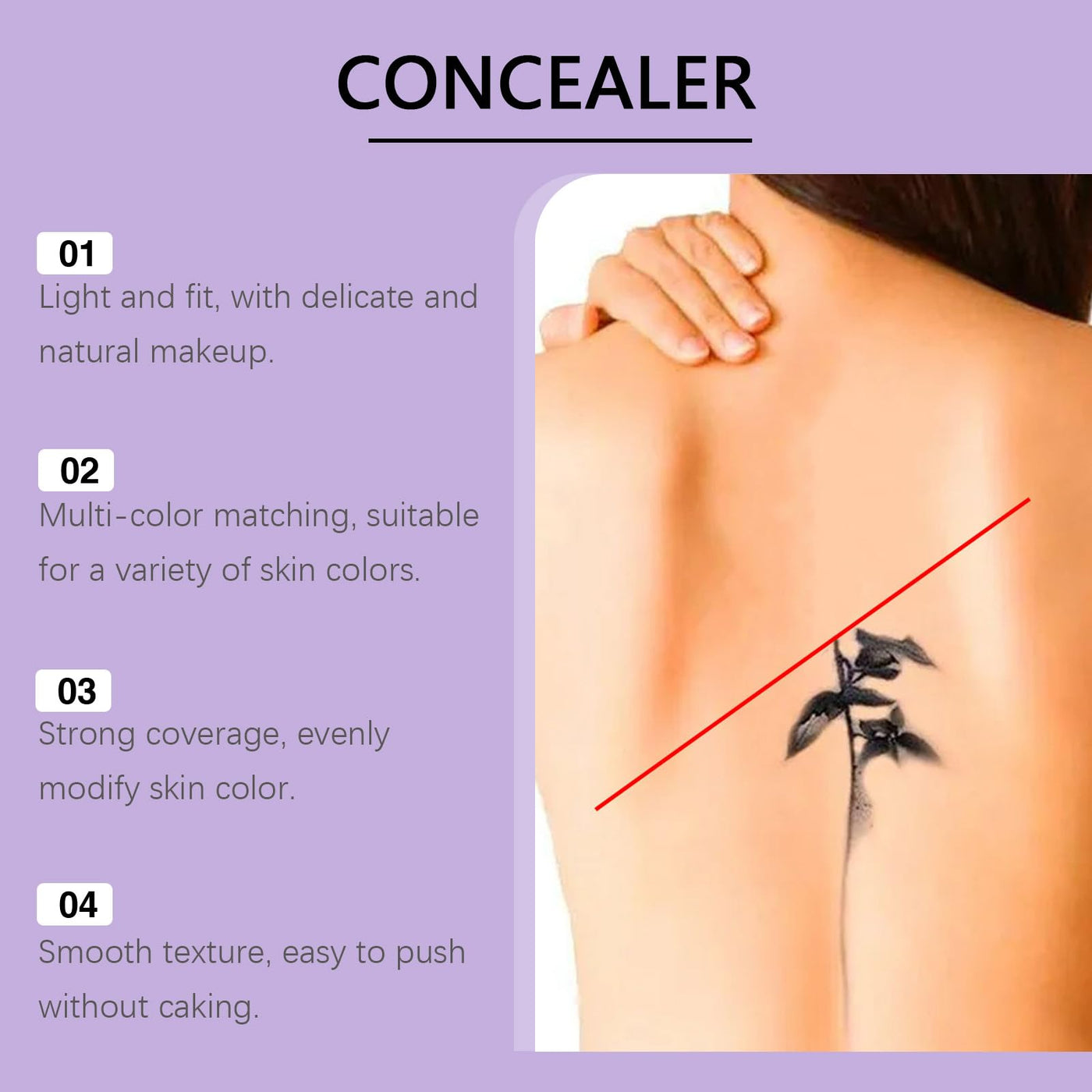 The Second-Skin Concealer - Full Coverage, Weightless Feel + 50% OFF