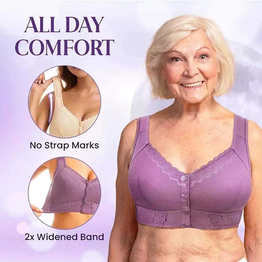 PureEase Bra – Rediscover Comfort and Support in Every Wear - 1+1 FREE