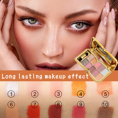 1 + 1 FREE -  GlamWhirl 10-Color Glitter Eyeshadow Palette – Dazzle Every Look, Every Time