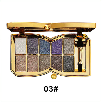 1 + 1 FREE -  GlamWhirl 10-Color Glitter Eyeshadow Palette – Dazzle Every Look, Every Time