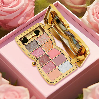 1 + 1 FREE -  GlamWhirl 10-Color Glitter Eyeshadow Palette – Dazzle Every Look, Every Time