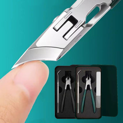PrecisionGuard 25° Slant Edge Nail Clipper Set – Clean Cuts, No Mess - 50% OFF