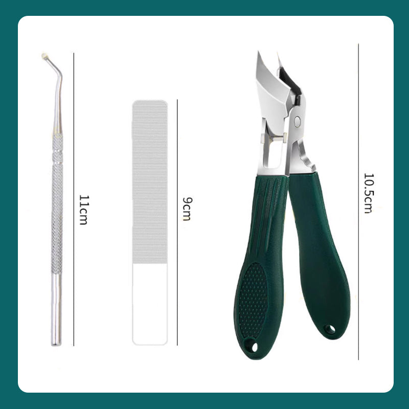 PrecisionGuard 25° Slant Edge Nail Clipper Set – Clean Cuts, No Mess - 50% OFF