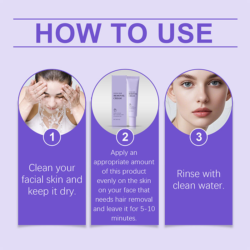 SilkEase Facial Hair Removal Cream – Smooth Skin, Zero Pain - 50% OFF